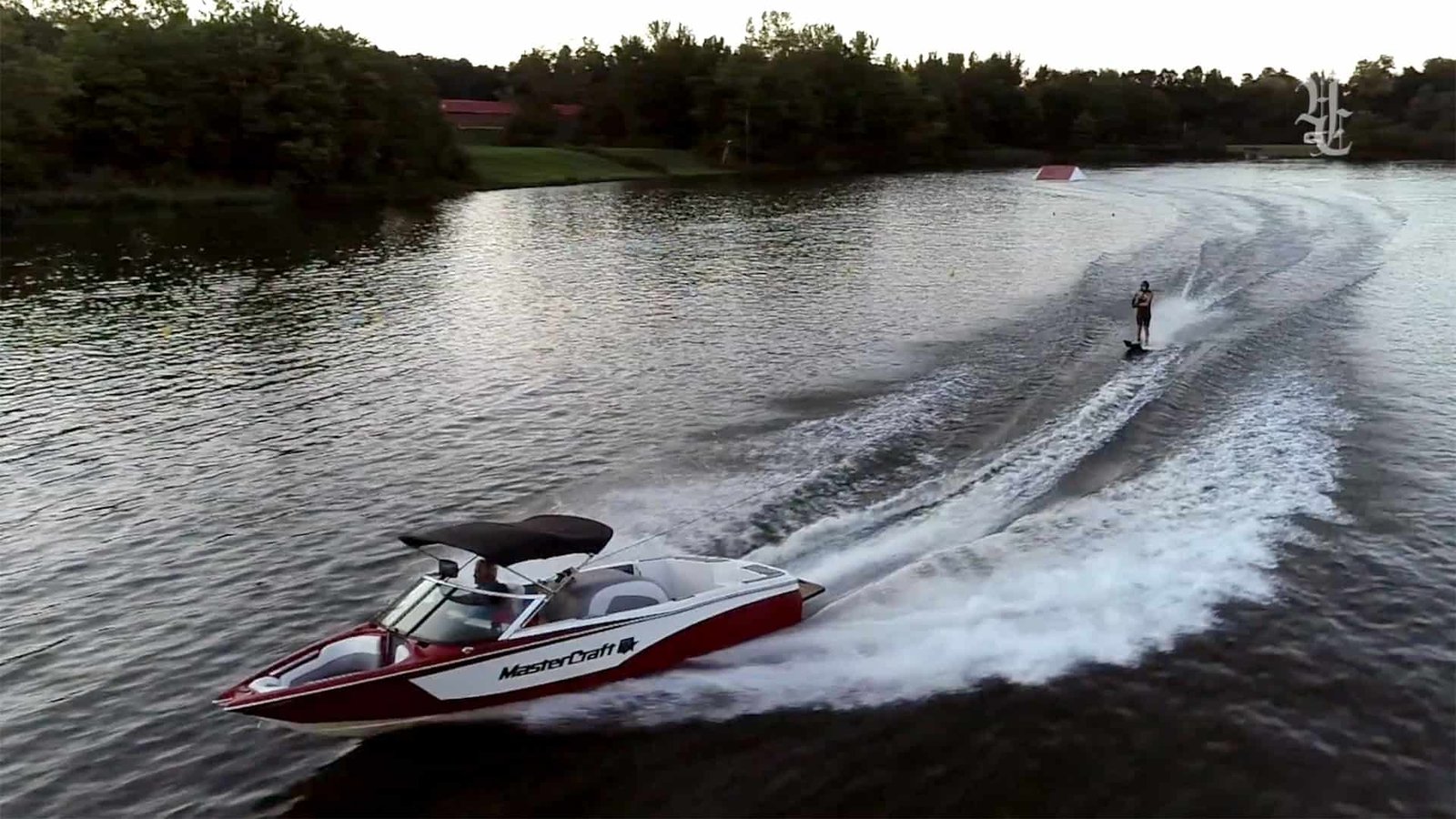 Brodie and Blake Keller water ski in Avon
