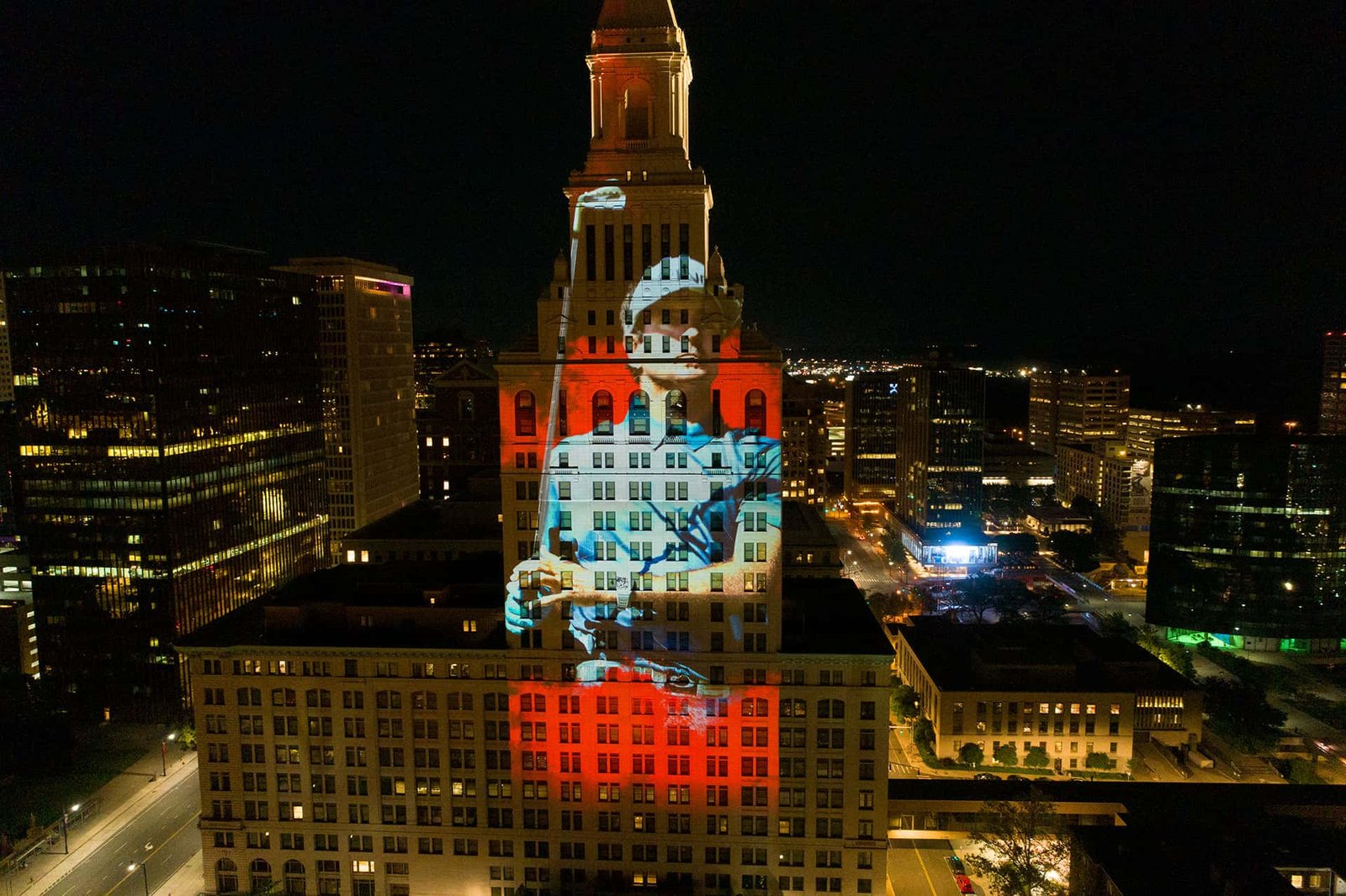 Aerial Photography Travelers Tower PGA Travelers Championship
