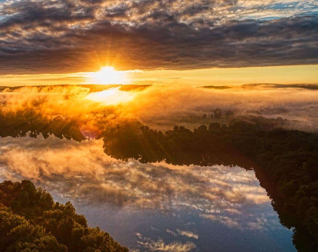 Sunrise Farmington Aerial Photography