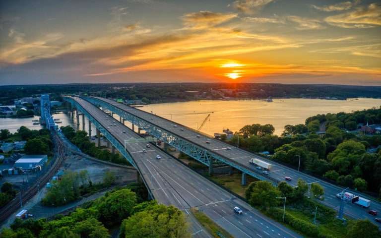 Gold Star Bridge Drone Photography